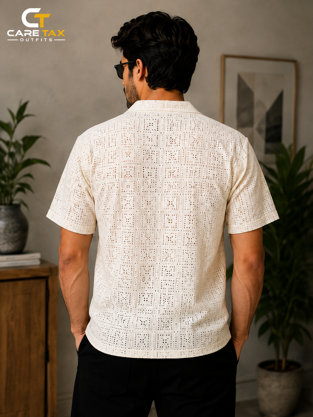 Premium Textured Collared T-Shirt for Men | CareTax Outfits
