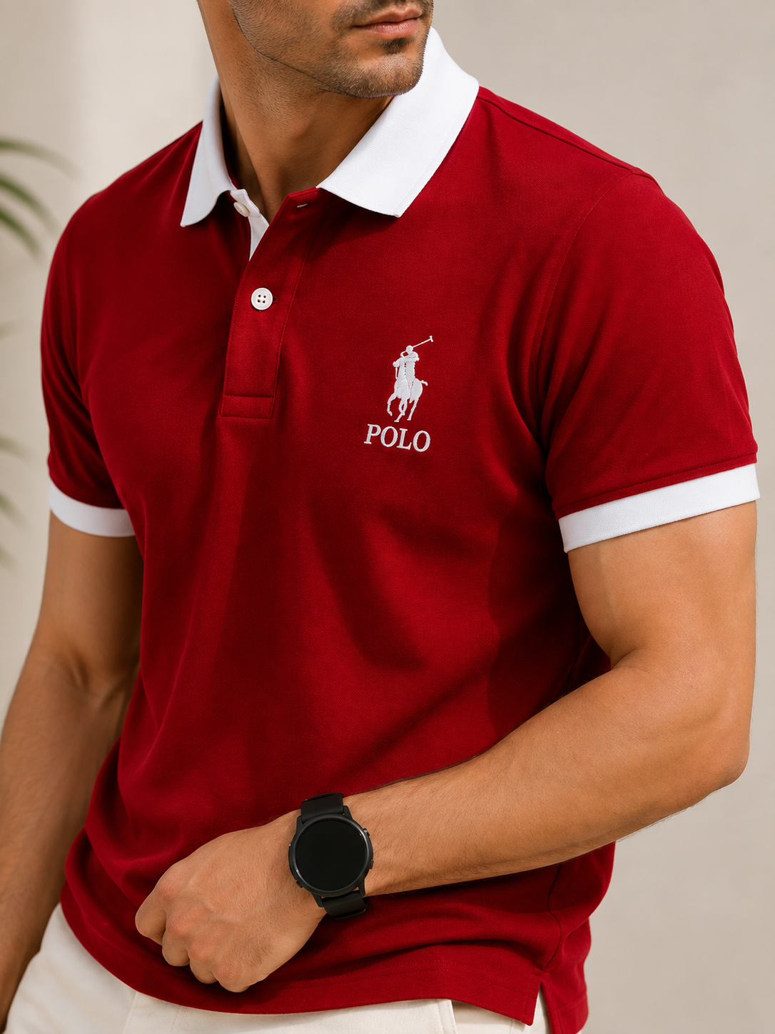 Premium Red Polo T-Shirt – CareTax Outfits