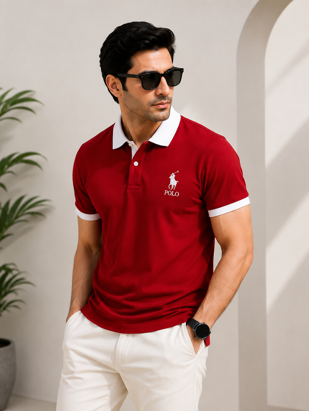 Premium Red Polo T-Shirt – CareTax Outfits