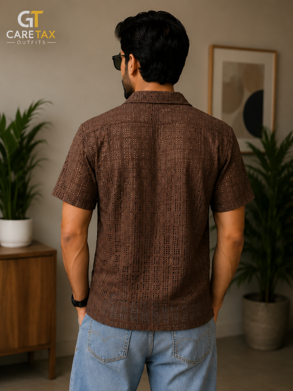 Premium Textured Collared T-Shirt for Men | CareTax Outfits